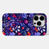 Artistieke vakantie - Deep Paarse Feestelijk Ornam Case-Mate iPhone Case (Achterkant (horizontaal))