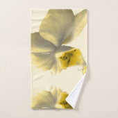 Artistieke ventilator in gele tafels bad handdoek (Handdoek)