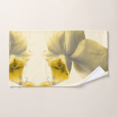 Artistieke ventilator in gele tafels bad handdoek (Handdoek)