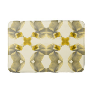 Artistieke ventilator in gele tafels badmat