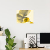 Artistieke ventilator in gele tafels poster (Thuiskantoor)
