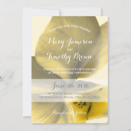 Artistieke ventilator in Gele Tones - Weddenschap Kaart