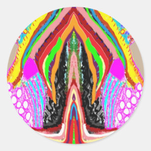 Artistieke verbeelding Grafische Sensualiteit Ronde Sticker