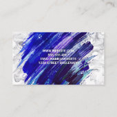 Artistieke verf geborsteld | Marmeren achtergrond Visitekaartje (Achterkant)