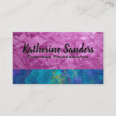 Artistieke verflijn achtergrond visitekaartje (Voorkant)