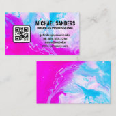 Artistieke verfmix | QR-code Visitekaartje (Voorkant / Achterkant)