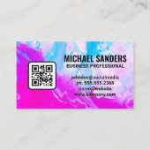 Artistieke verfmix | QR-code Visitekaartje (Voorkant)