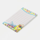 Artistieke verfsplatdoos Plaats het blok Post-it® Notes (Schuin)