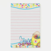 Artistieke verfsplatdoos Plaats het blok Post-it® Notes (Voorkant)