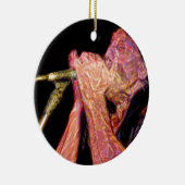 artistieke versiesmuzikant van harmonica player keramisch ornament (Rechts)