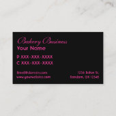 Artistieke vervagen roze damesbroodkaarten visitekaartje (Achterkant)