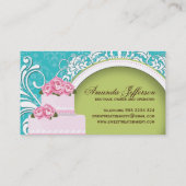 Artistieke Visitekaartjes van chic en legant Cake (Achterkant)