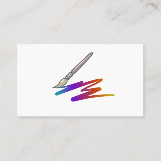 Artistieke Visitekaartjes voor schilders (Achterkant)