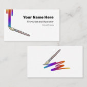 Artistieke Visitekaartjes voor schilders (Voorkant / Achterkant)