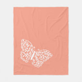 Artistieke vlinder aangepaste kleur fleece deken (Voorkant)