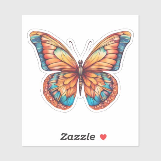Artistieke Vlinder Waterdicht Sticker (Vel)