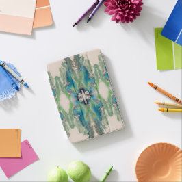 Artistieke Vloeibare Abstract in Aqua & Groen iPad Mini Cover