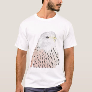 Artistieke vogelpest Waterverf Kestrel T-shirt