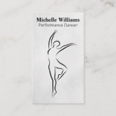 Artistieke voorstelling Dancing Logo Visitekaartje (Voorkant)