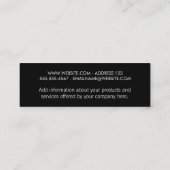 Artistieke vormlagen mini visitekaartje (Achterkant)