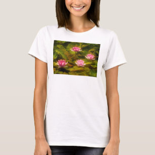 Artistieke waterlelies, California T-shirt