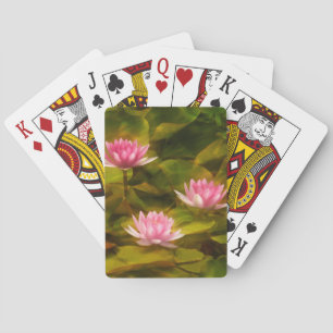 Artistieke waterlelies, Californië Pokerkaarten