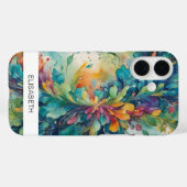 Artistieke Waterverf achtergrond | Je naam Case-Mate iPhone Case (Achterkant (horizontaal))