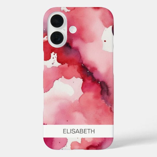 Artistieke Waterverf achtergrond | Je naam Case-Mate iPhone Case (Achterkant)
