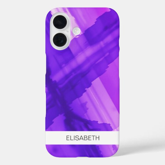 Artistieke Waterverf achtergrond | Je naam Case-Mate iPhone Case (Achterkant)