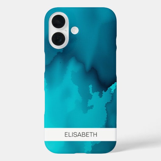 Artistieke Waterverf achtergrond | Je naam Case-Mate iPhone Case (Achterkant)