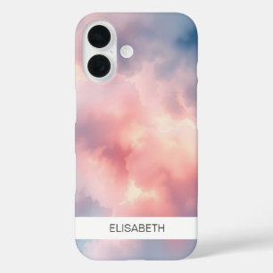 Artistieke Waterverf achtergrond   Je naam iPhone 16 Hoesje