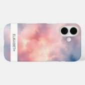 Artistieke Waterverf achtergrond | Je naam Case-Mate iPhone Case (Achterkant (horizontaal))