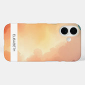 Artistieke Waterverf achtergrond | Je naam Case-Mate iPhone Case (Achterkant (horizontaal))