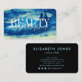 Artistieke Waterverf Bergen Landschapsschoonheid Visitekaartje (Voorkant / Achterkant)