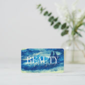 Artistieke Waterverf Bergen Landschapsschoonheid Visitekaartje (Staand voorkant)