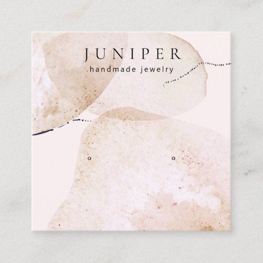 Artistieke Waterverf die juwelenvertoning verdient Vierkante Visitekaartje (Voorkant)