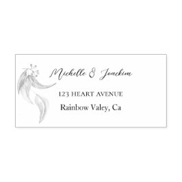 Artistieke Waterverf Eucalyptus Illustratie Zelfinktende Stempel