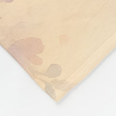 Artistieke Waterverf Floral Butterfly Fleece Custo (Hoek)