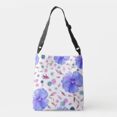 Artistieke Waterverf Flower Crossbody Bag Crossbody Tas (Achterkant)