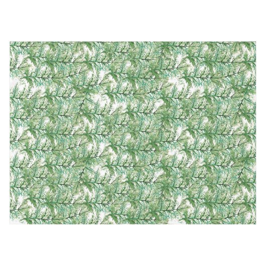 Artistieke Waterverf Handbeschilderd boompatroon Tafelkleed (Voorkant (Horizontaal))