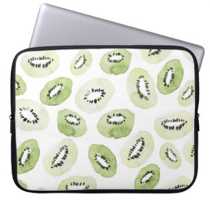 Artistieke Waterverf: Handgetekend naadloos ontwer Laptop Sleeve