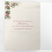 Artistieke Waterverf Holly Rejoice Script & Photo Drieluik Kaart (Binnenzijde eerst)