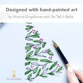 Artistieke Waterverf Kerst Kaarten