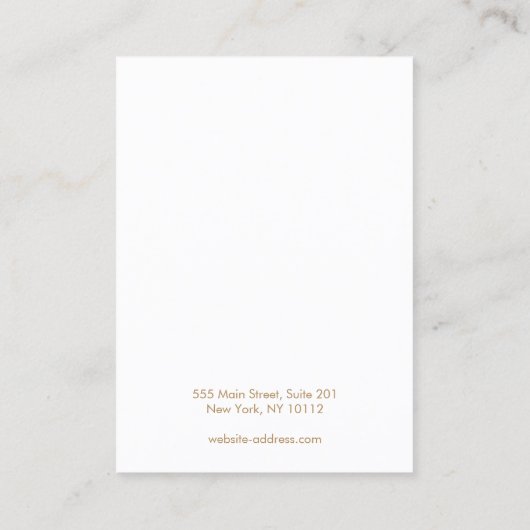 Artistieke Waterverf Ketting Display Holder Visitekaartje (Achterkant)