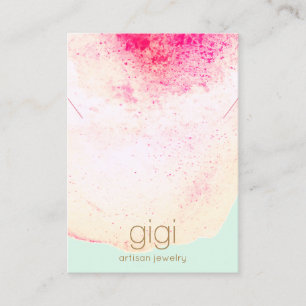 Artistieke Waterverf Ketting Display Holder Visitekaartje