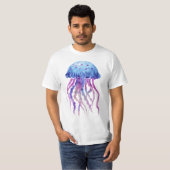 Artistieke Waterverf Kwallen T-shirt (Voorkant volledig)
