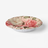 Artistieke Waterverf Roze rozen Papieren Kommen (Gebogen)