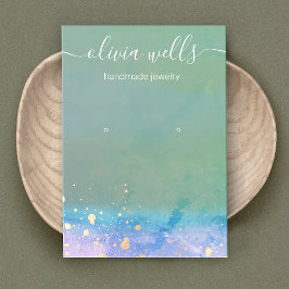 Artistieke Waterverf script dat Bezig display afwi Visitekaartje