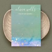 Artistieke Waterverf script dat Bezig display afwi Visitekaartje