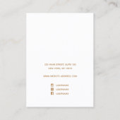 Artistieke Waterverf Script Oorlogsweergave Visitekaartje (Achterkant)